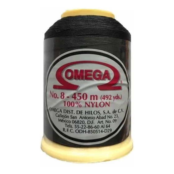  Hilo Omega Alta Resistencia Piel Y Tapicería Varios Colores