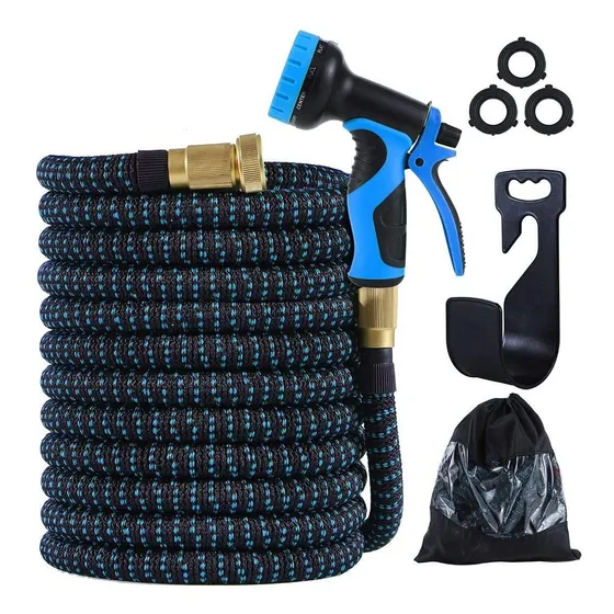 Longxia Manguera Jardin Ampliable Ft Ligero Torcedura Tela