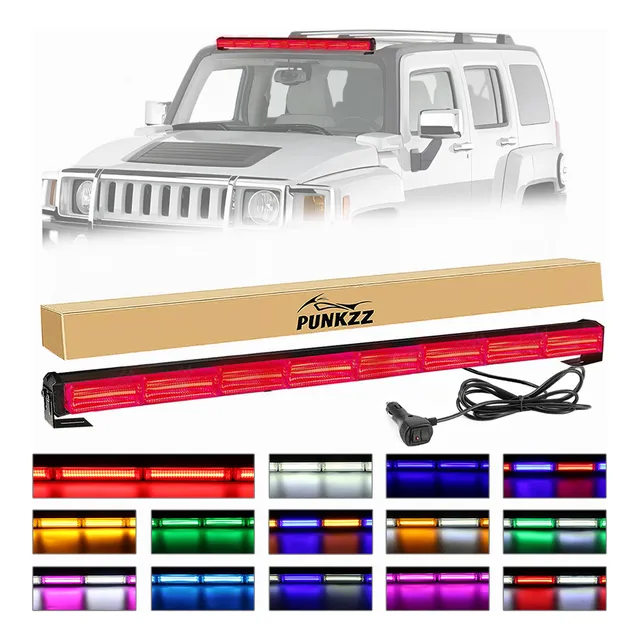 Barra Torreta Estrobo Codigo Leds Cob Policia 47 PuLG 80w