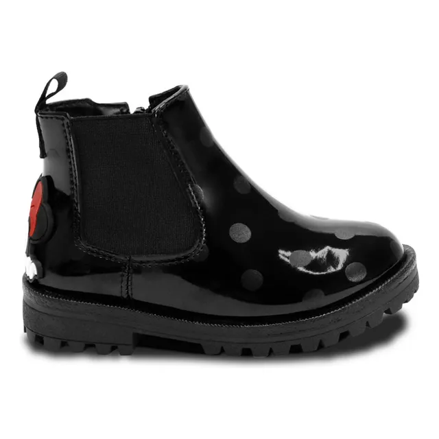 Bota Original Disney Minnie Mouse Charol Para Niña Botín