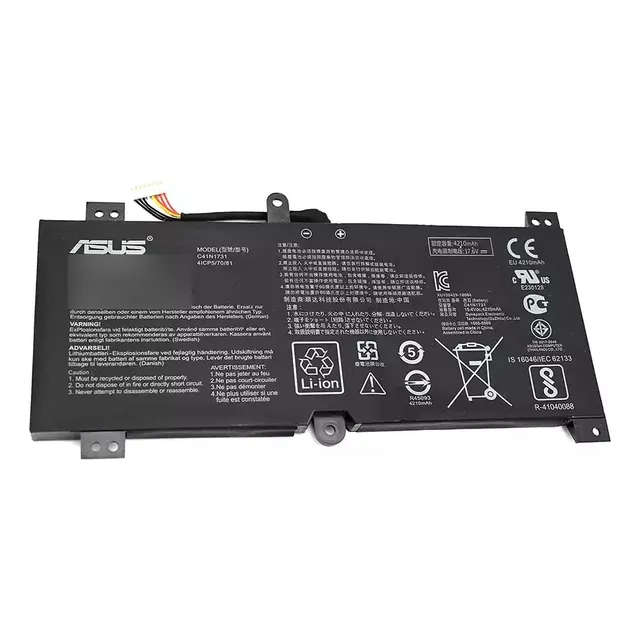 C41n1731 - Batery Asus 15.4 V 4335 Mah 66 Wh Batería Negro