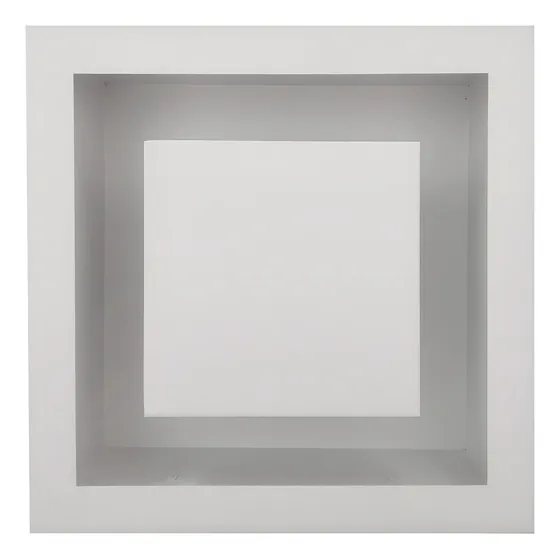 Plafon Luminária Embutir Rebatedor Luz Indireta E27 30x30 Sl Estrutura Branco Textura