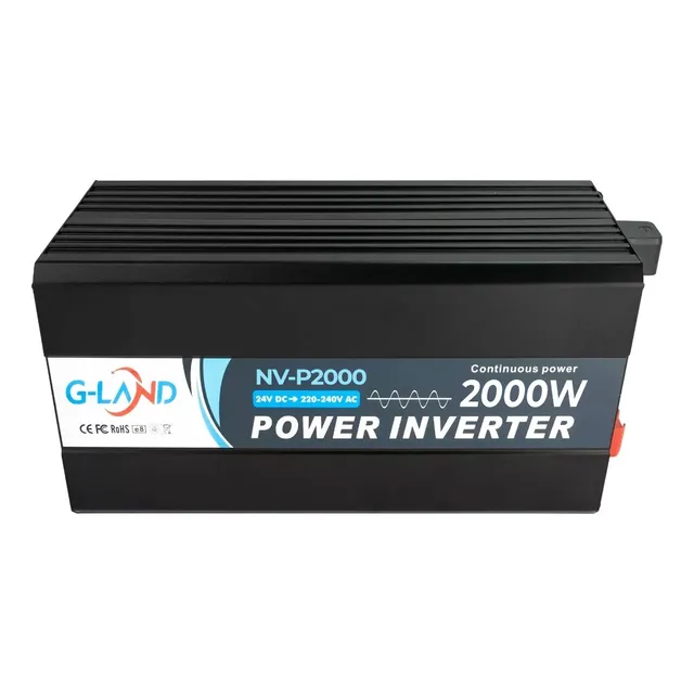 Inversor De Corriente Onda Pura 24v A 220v Hasta 2000w