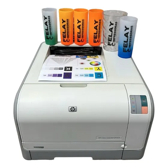 Impressora  Hp Laserjet Cp1215 Color P/ Transfer 110v