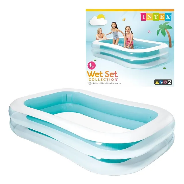 Piscina Inflable Grande Rectangular 262x175x56cm