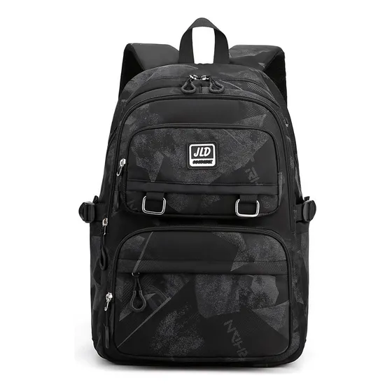 Mochila Nailon Con Varios Bolsillos Informal Hombre Y Mujer