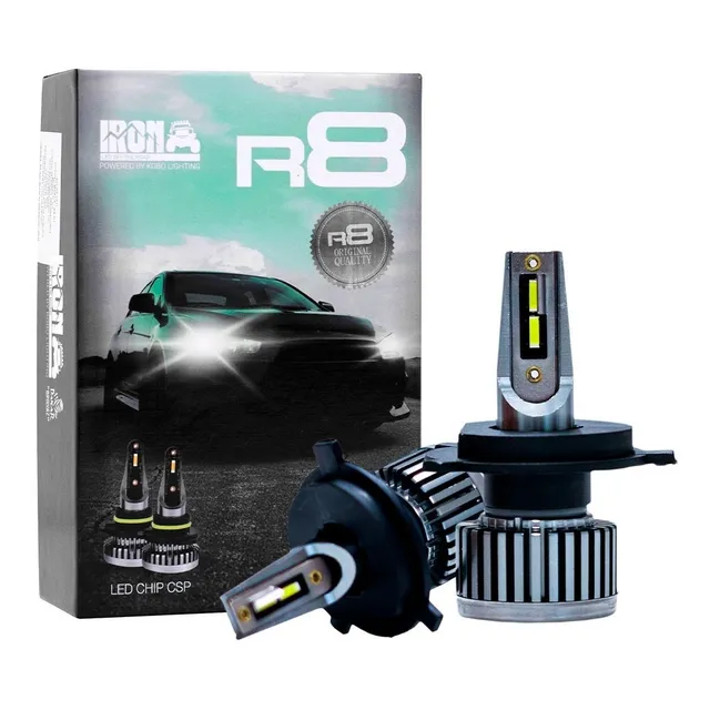 Kit Foco Led R8 H7 H11 9005 9012 Hb4 Sin Cooler Auto Moto