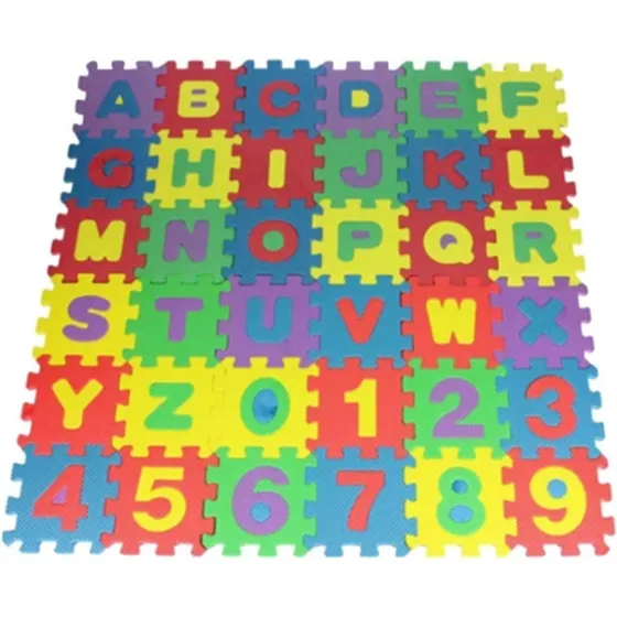 Alfombra Bebe Foami Goma Rompecabeza Abecedario Numeros Abc