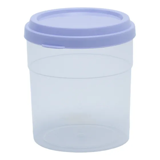 10 Taper Baldecito Souvenir Contenedor Para Masa Golosinas Color Transparente Tapa Lila