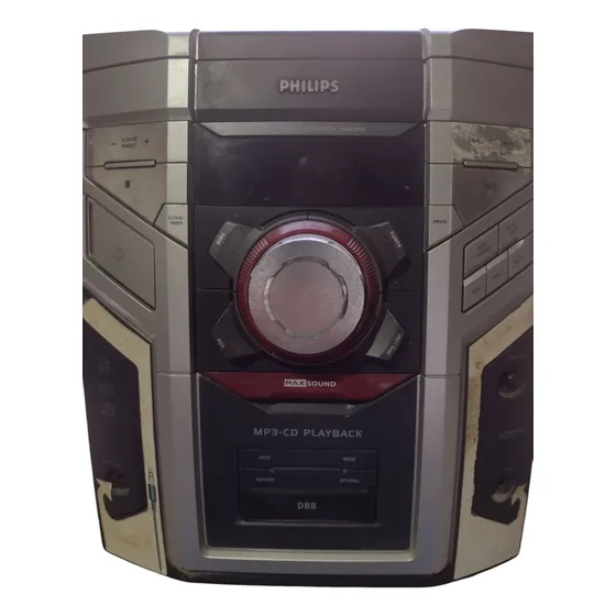 Aparelho De Som Philips Fwm396/bk Funcionando Prateado 200 W