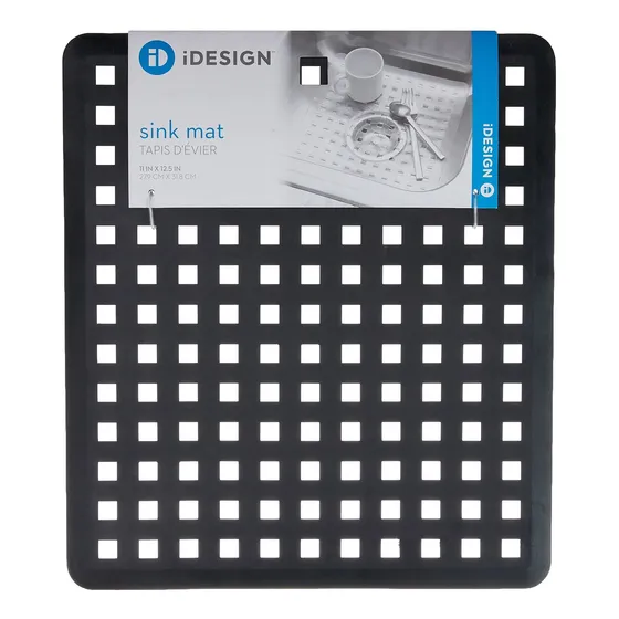 Interdesign Montura Para Fregadero Plastico Negro