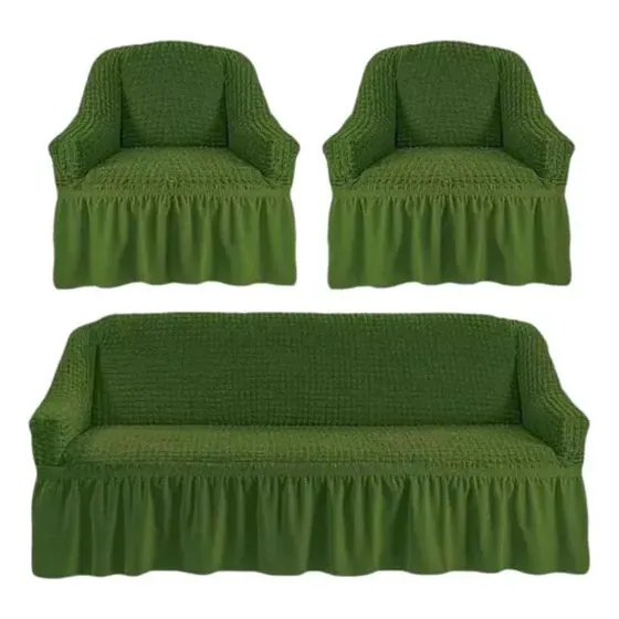 Funda Cubre Sofa Forro Set Uno De 2 Cuerpos+ Dos De 1 Cuerpo