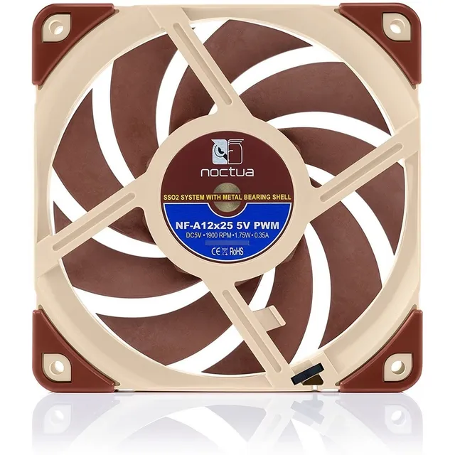 Noctua Nf-a12x25 5v Pwm, Ventilador Silencioso Cable Con Pri