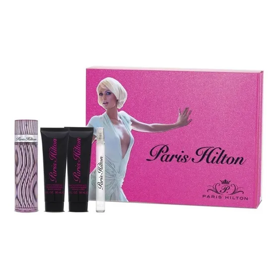 Set Estuche Paris Hilton Dama 4 Pz - Original