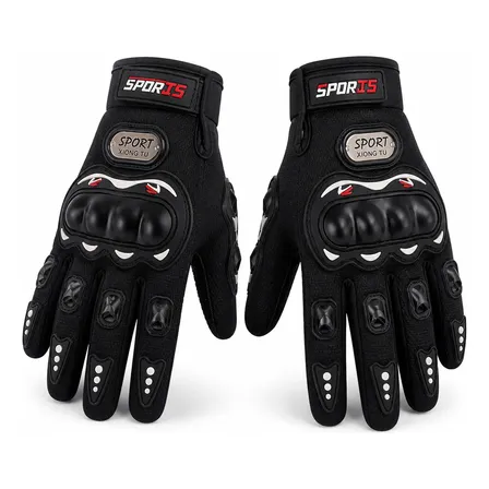 Luva Moto Motociclista Impermeável Proteção Touch Motoqueiro Preto Unico