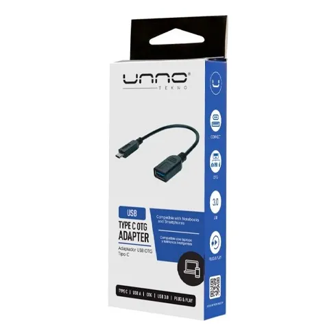 Adaptador Otg Usb 3.0 A Tipo C Unno Plug & Play