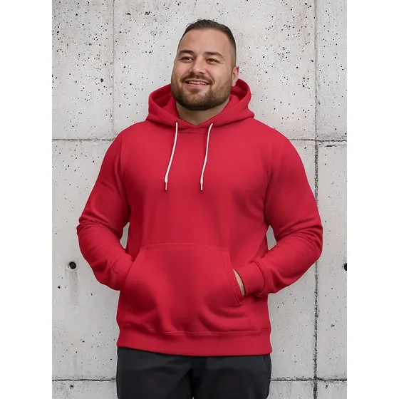 Moletom Plus Size Canguru Liso Básico Premium Várias Cores