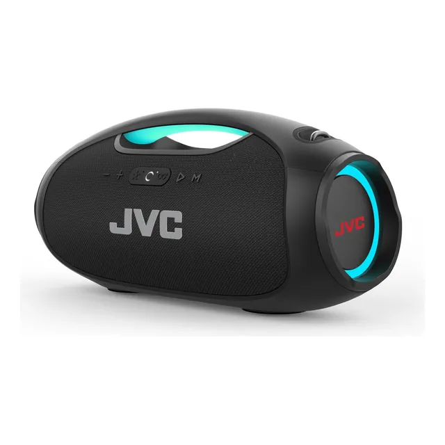 Bocina Portátil Bluetooth Con Luces Led Resistente Al Agua IPX 6 (Negro) JVC SP-PA15BT
