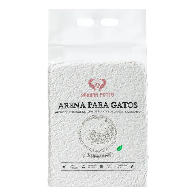 3pcs Tofu Arena Para Gatos 6 Litros