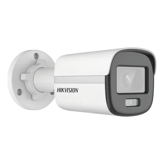 Câmera de segurança Hikvision DS-2CE10DF0T-LPFS 2.8mm com resolução 2MP e audio branco