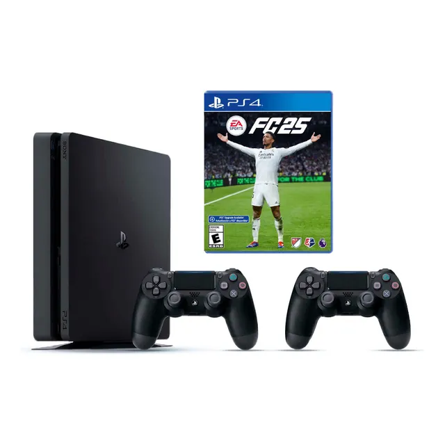 Ps4 Slim Sony Playstation 4 + Fc 25 + 40 Juegos + 2 Mandos
