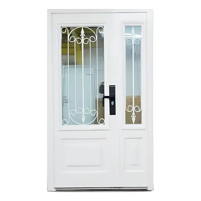 Puerta Blindada Exterior Con Acople 72kg Doble Vidrio