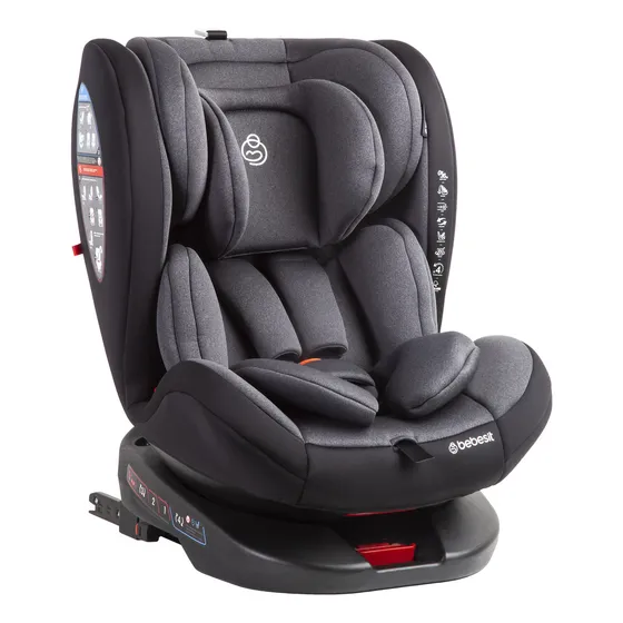 Silla De Auto Saturn Dark Grey Color Gris