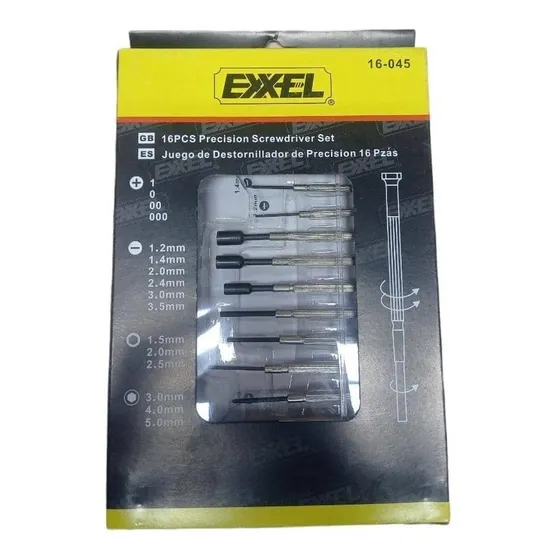 Destornilladores Precision 16pz Pala/estria/hexagonal Exxel