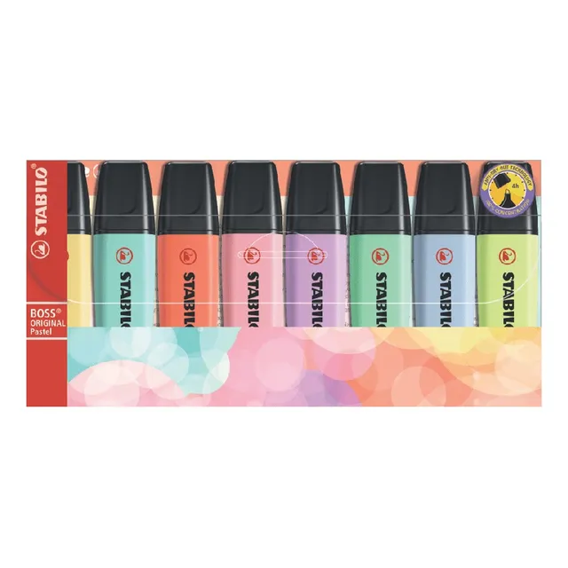 Resaltador Boss Pastel X8 Stabilo