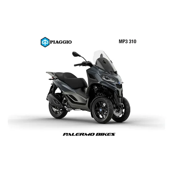 Scooter 3 Ruedas 300 Cc Piaggio Mp3 310 Palermo Bikes