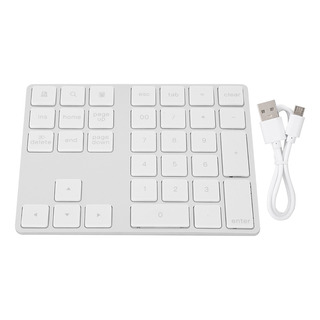 Bt308 34 Chaves Mini Numpad Recarregável Sem Fio Numérico Bt308 34 Chaves Mini Numpad Recarregável Sem Fio Numérico