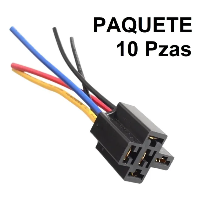 Conector Socate Rele Relay 5 Patas Plastico Al Mayor 10 Pzas