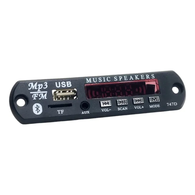 Módulo Usb Mp3 Fm Bluetooth Lector De Tarjetas Control Rem