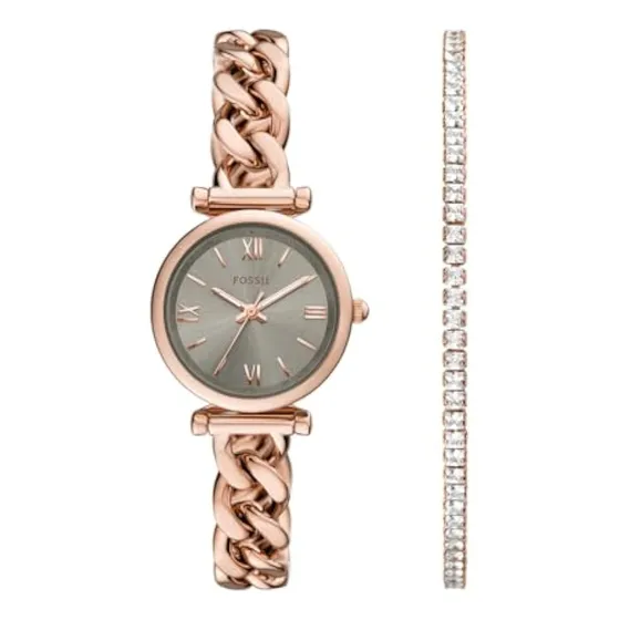 Fossil Reloj Carlie Quartz De Acero Inoxidable Con