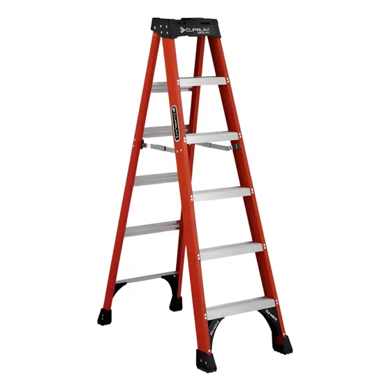 Escalera Fibra Vidrio Tijera 1.83mts 225kg Cuprum C-3017-06
