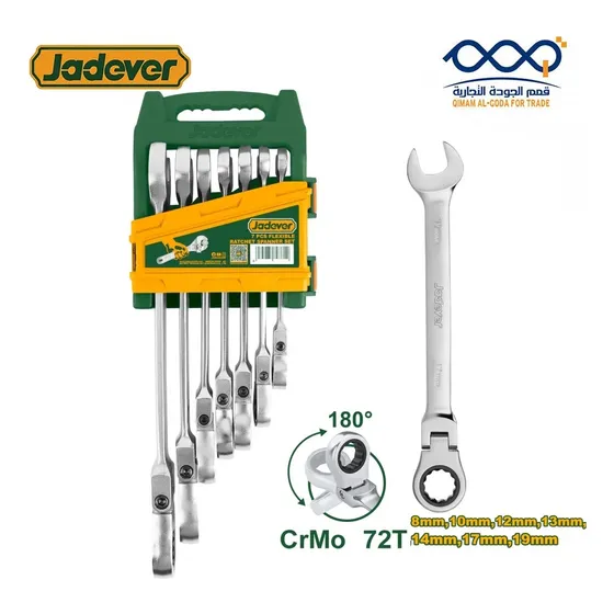 Llaves Combinadas Flexibles Con Ratchet 8-19mm Jadever