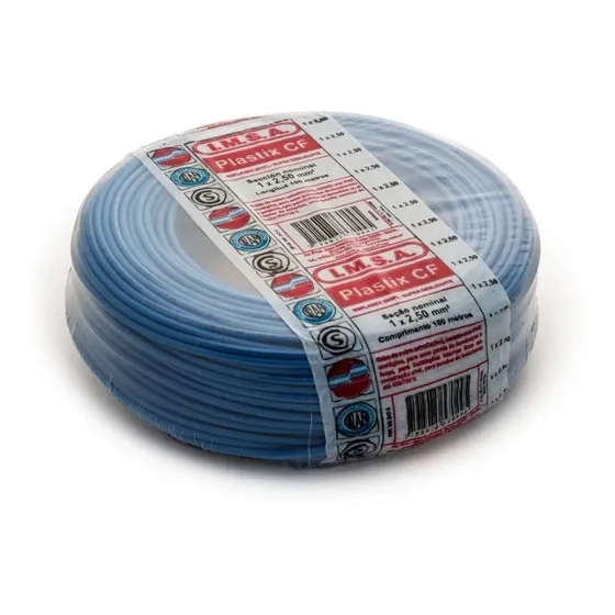 Cable Unipolar 2,50mm Pvc Celeste Imsa Plastix Cf