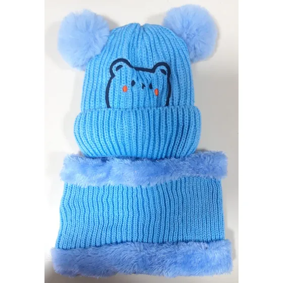 Set Gorro Y Cuello Para Invierno Para Niños 2 Años A 5 Años