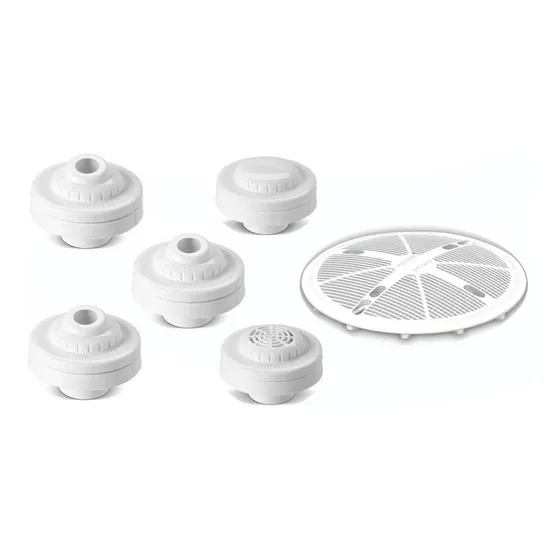 Kit 3 Retornos+1 Asp+1 Sucção+1 Tampa Ralo Piscina Alvenaria