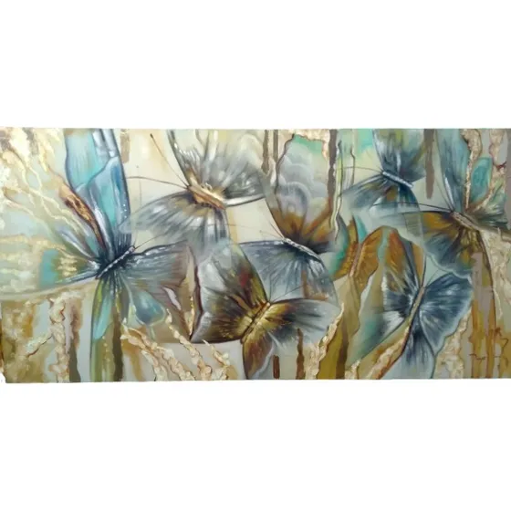 Mariposas Abstractas. Cuadro En Oleo Sobre Tela.  Para Sala 