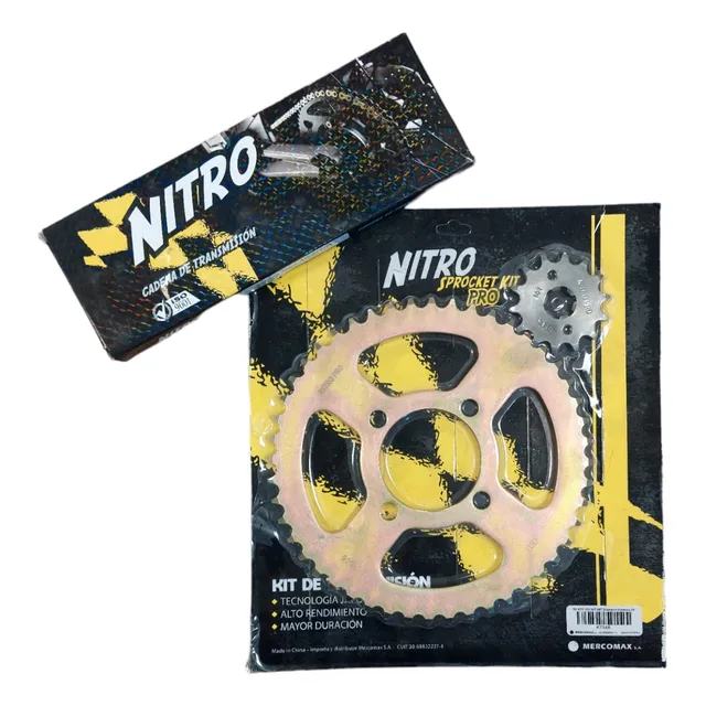 Kit Transmisión Nitro Corona/piñon/cadena - Yamaha Xtz 125