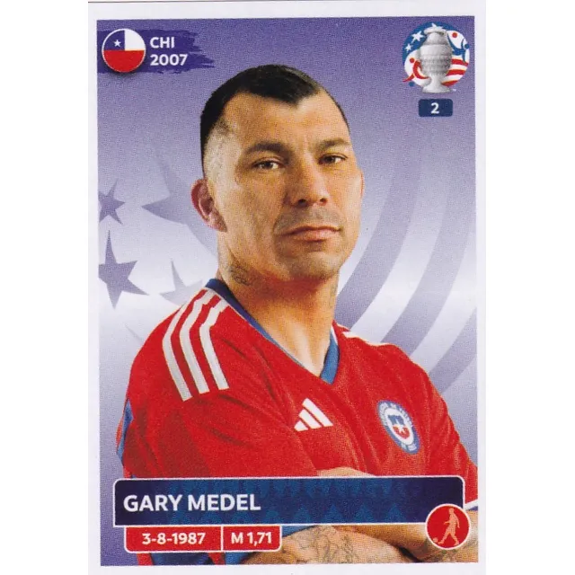 Chile - Lamina Suelta A Eleccion Copa America Usa 2024 Chi10 - Gary Medel - Chile