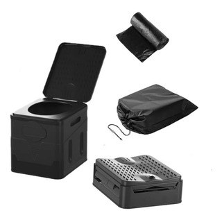 Inodoro Portátil Plegable Para Acampar Para Viajes Senderism Inodoro Portátil Plegable Para Acampar Para Viajes Senderism