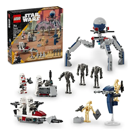 Lego Star Wars Pack De Combate Clones + Moto 75372
