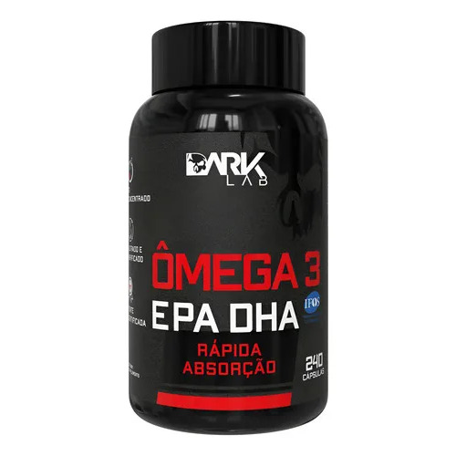 Ômega 3 Epa Dha Dark Lab 240 Capsulas Sem Sabor Ômega 3 Epa Dha Dark Lab 240 Capsulas Sem Sabor