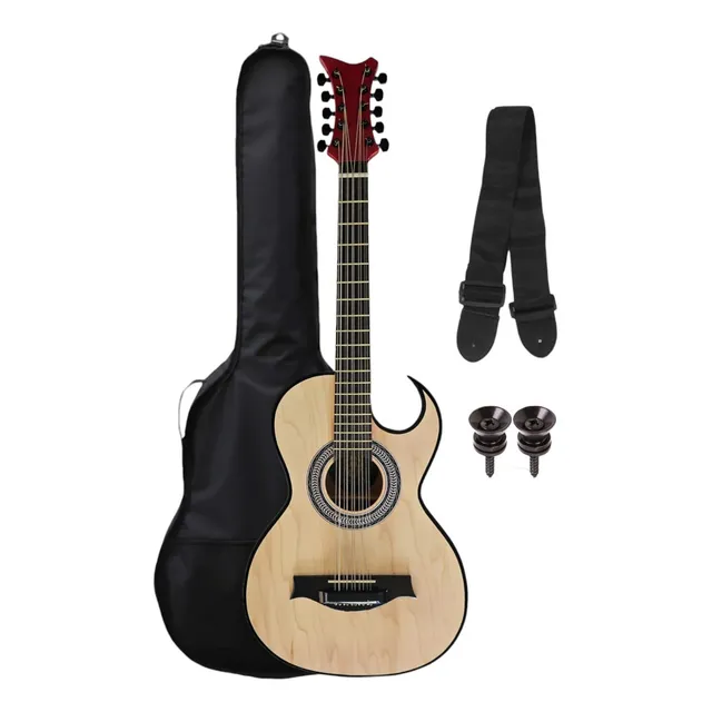 Bajo Quinto Ocelotl® Sr3001 Electroacústico Cedro Color Vino Acabado del cuerpo Barnizado Cantidad de cuerdas 10 Orientación de la mano Diestro