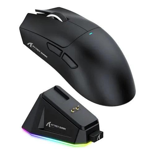 Rato Para Jogos Sem Fios Attack Shark V8, 59g Bt/2 Leve