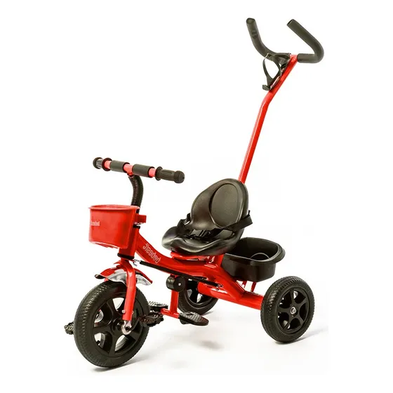 Triciclo Con Manija & Canasto Rojo Sl 1701 - Bebesit