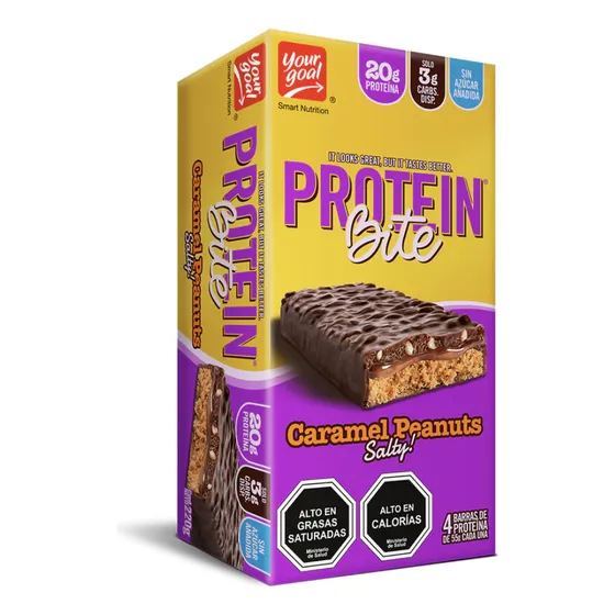 Protein Bite Caramel Peanuts Barras De Proteína 4un Yourgoal
