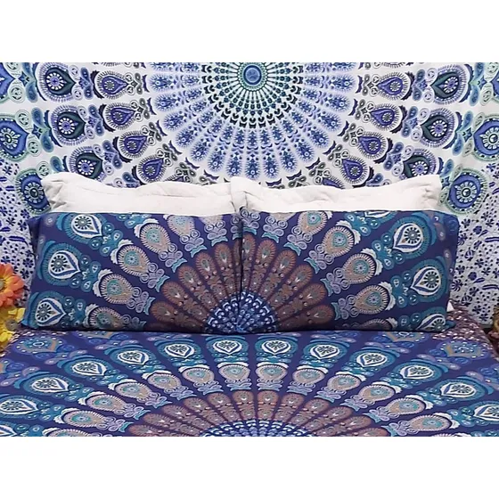 Par De Fronhas Mandala Indiana Zen Casal Boho Style Decor